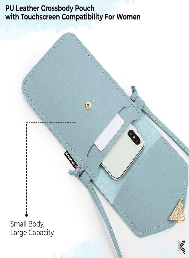 Kraptick Phone Sling Bag for Women - Phone Holder Sling Bag, Phone Crossbody Case, Hands-Free Phone Bag (Blue) - Image 2